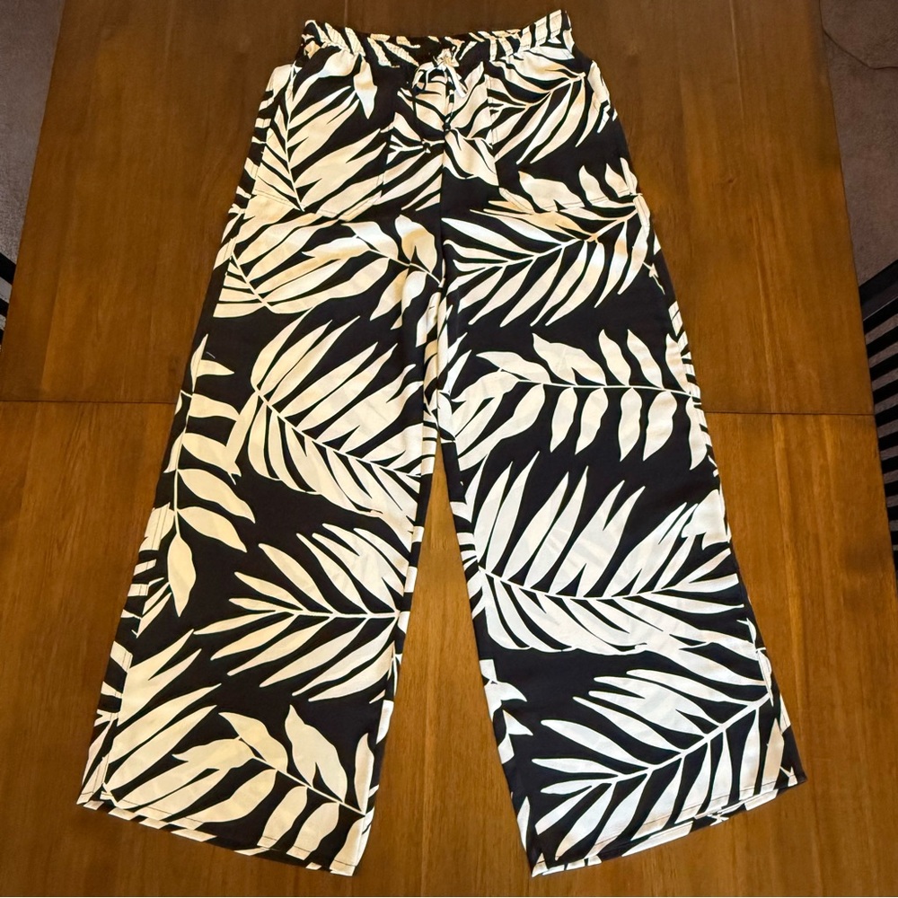 RACHEL Rachel Roy Black and White Patterned Pants